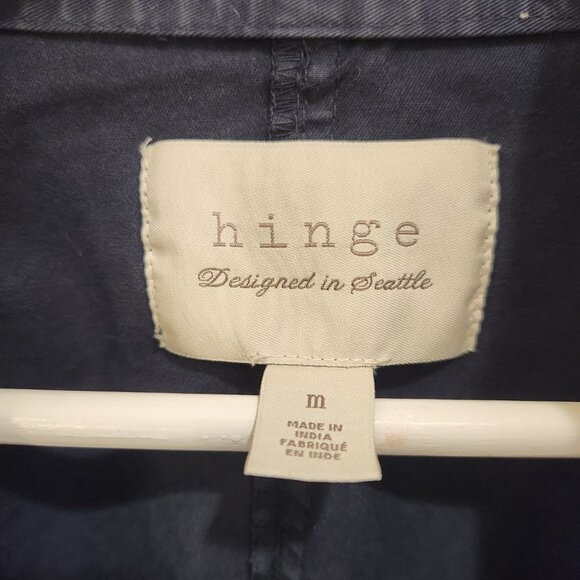 Hinge Seattle Navy Blue Utility Cargo Jacket - size M - Picture 2 of 8